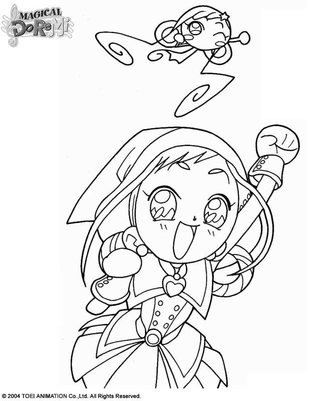 coloriage magical doremi sophie la sorciere